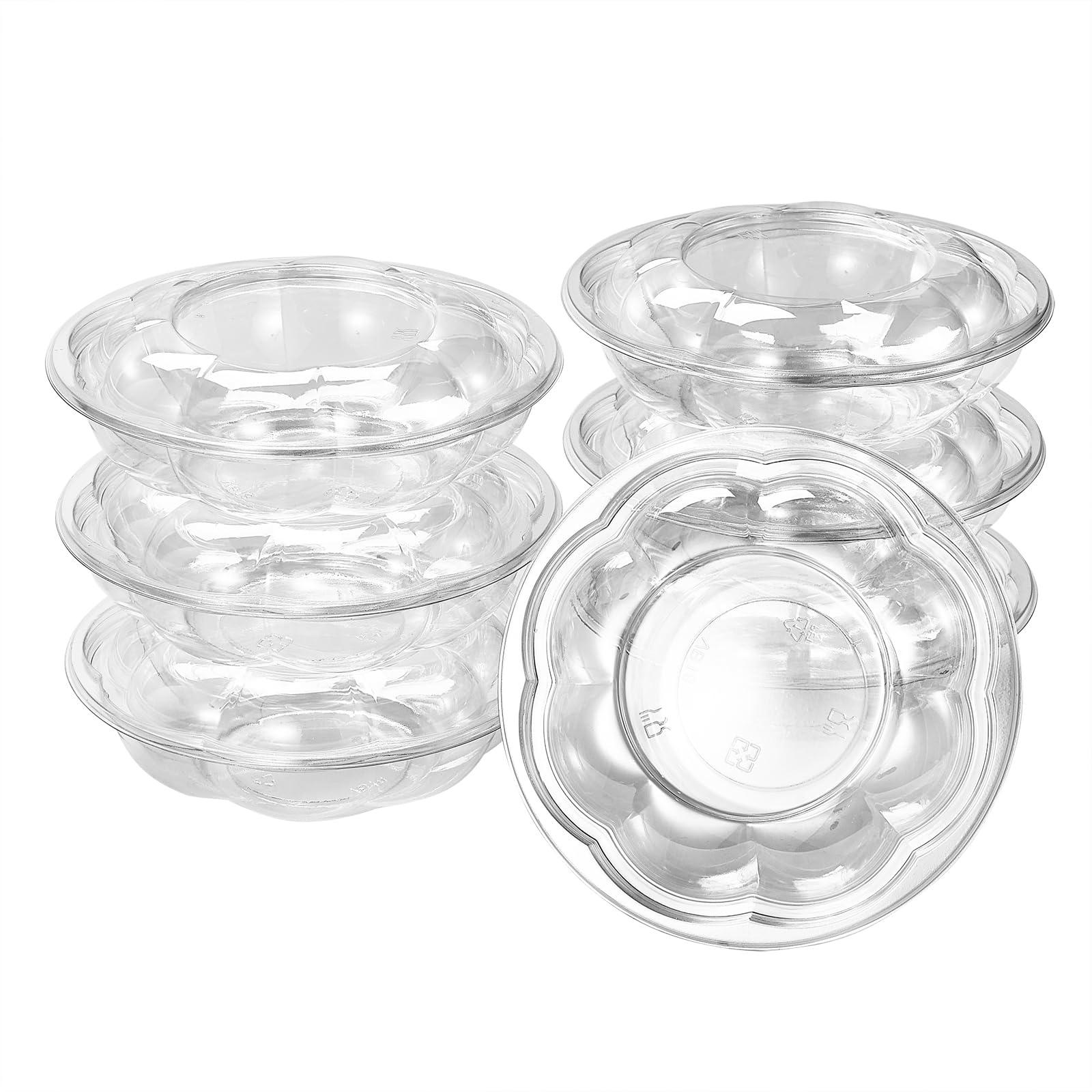 CIAO! CIAO! 18 oz Clear PET Fruit and Salad Bowl with Rose Dome Lid (150/case)