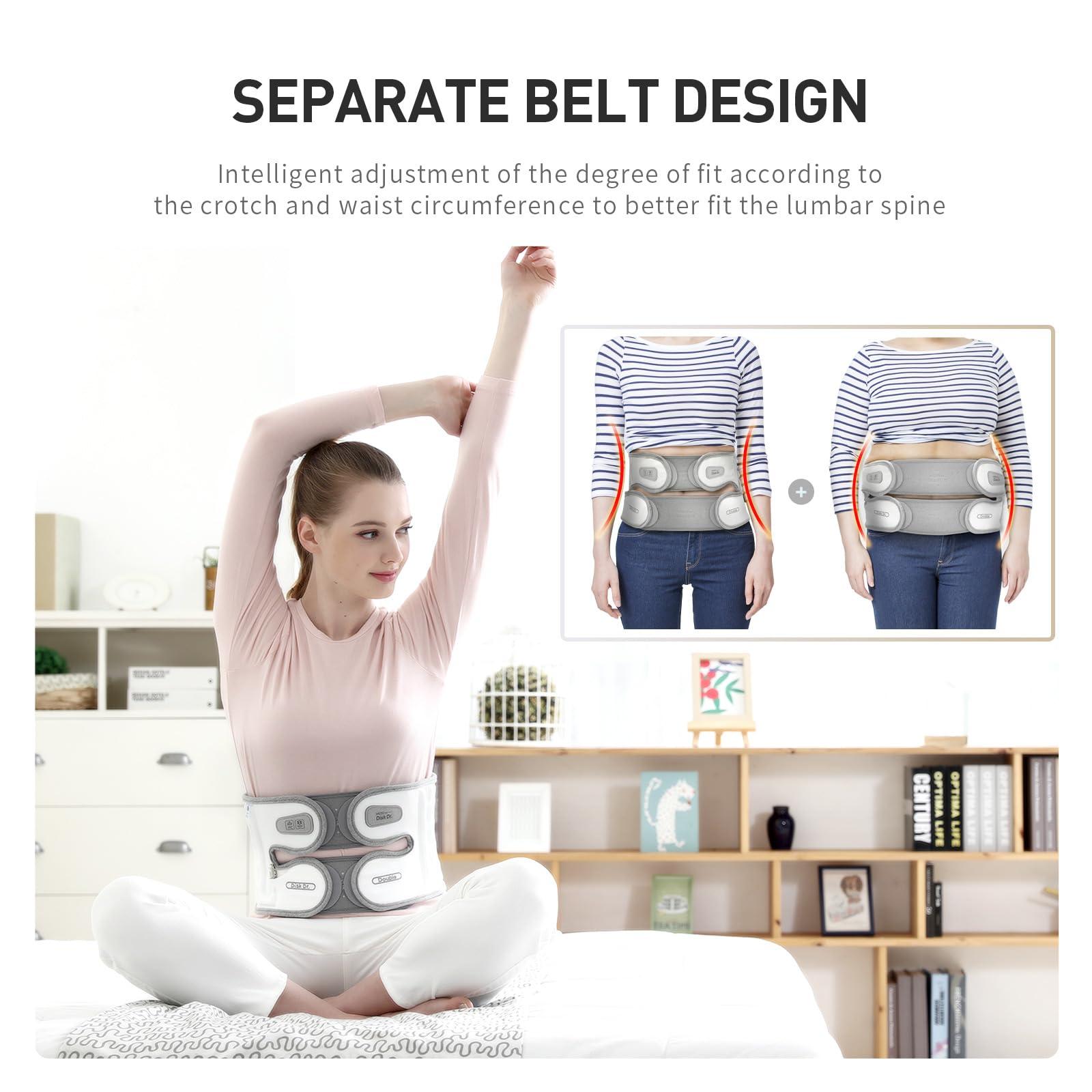 Disk Dr Disk Dr. Decompression Back Belt WG50-G2, Back Reliever W. Air Column Traction 2.0, Back Brace For Lower Back Pain Women&Men, Back Pain Belt, Back Brace Posture Corrector, Home/Work/Sport/Travel/Medical(3XL)