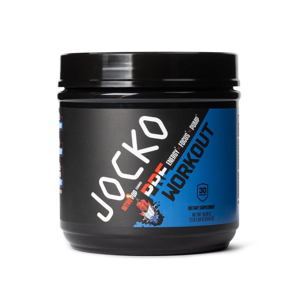Jocko Fuel Jocko Fuel Gym Bundle - Creatine + Nitro Pop Pre Workout Powder (2 Pack Bundle) 30 Day Supply
