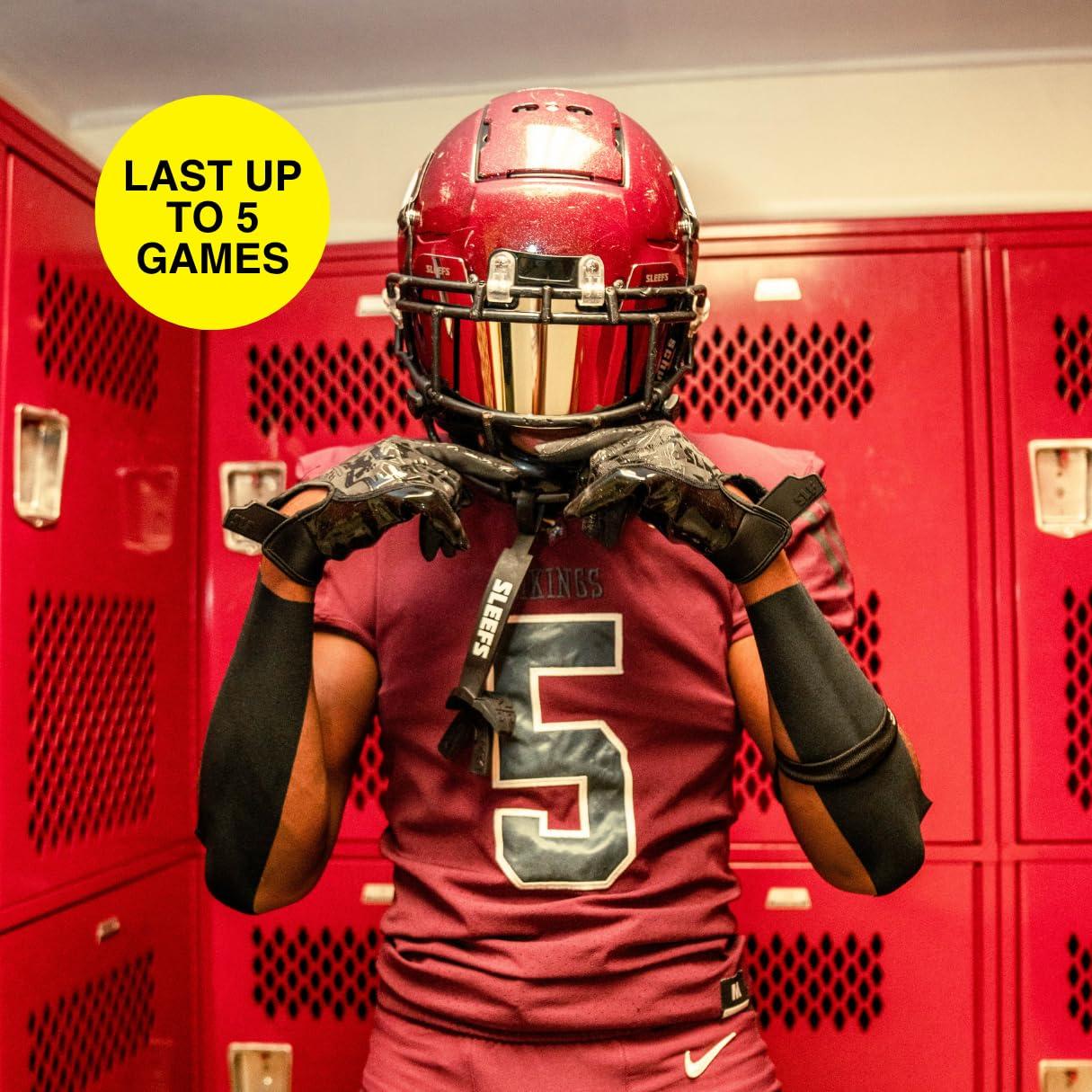 SLEEFS SLEEFS Turf Tape (Black) - Perfect Football Arm Tape / Extra Wide Athletic Tape - Flexible, Waterproof, Ultra Sticky Kinesio / Kinetic / Kenesiology Tape