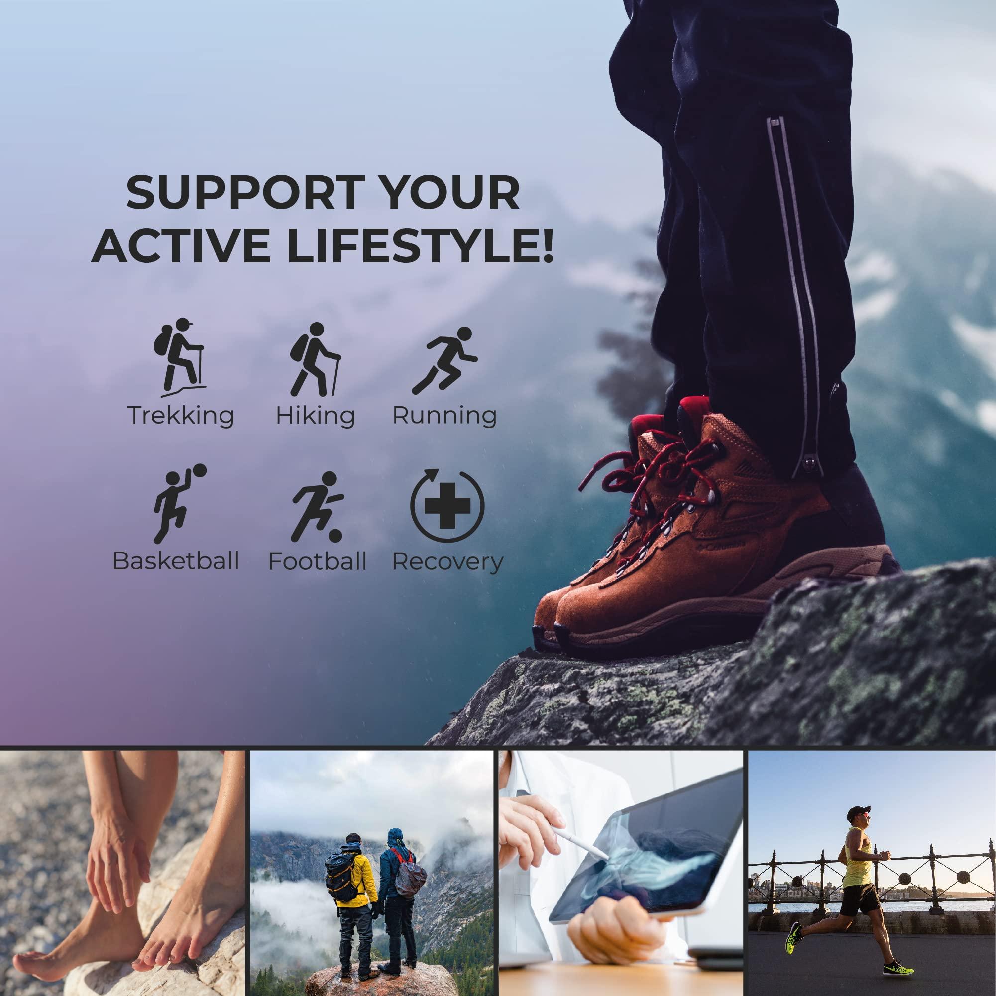 ESTCARBON 2 Piece (Pair) Carbon Fiber Insoles for Men & Women - Carbon Fiber Inserts for Basketball, Volleyball, Hiking,| Fits All Sneakers and Shoes - Enhances Athletic Performance Women 5-5.5, Men\'s 4-4.5