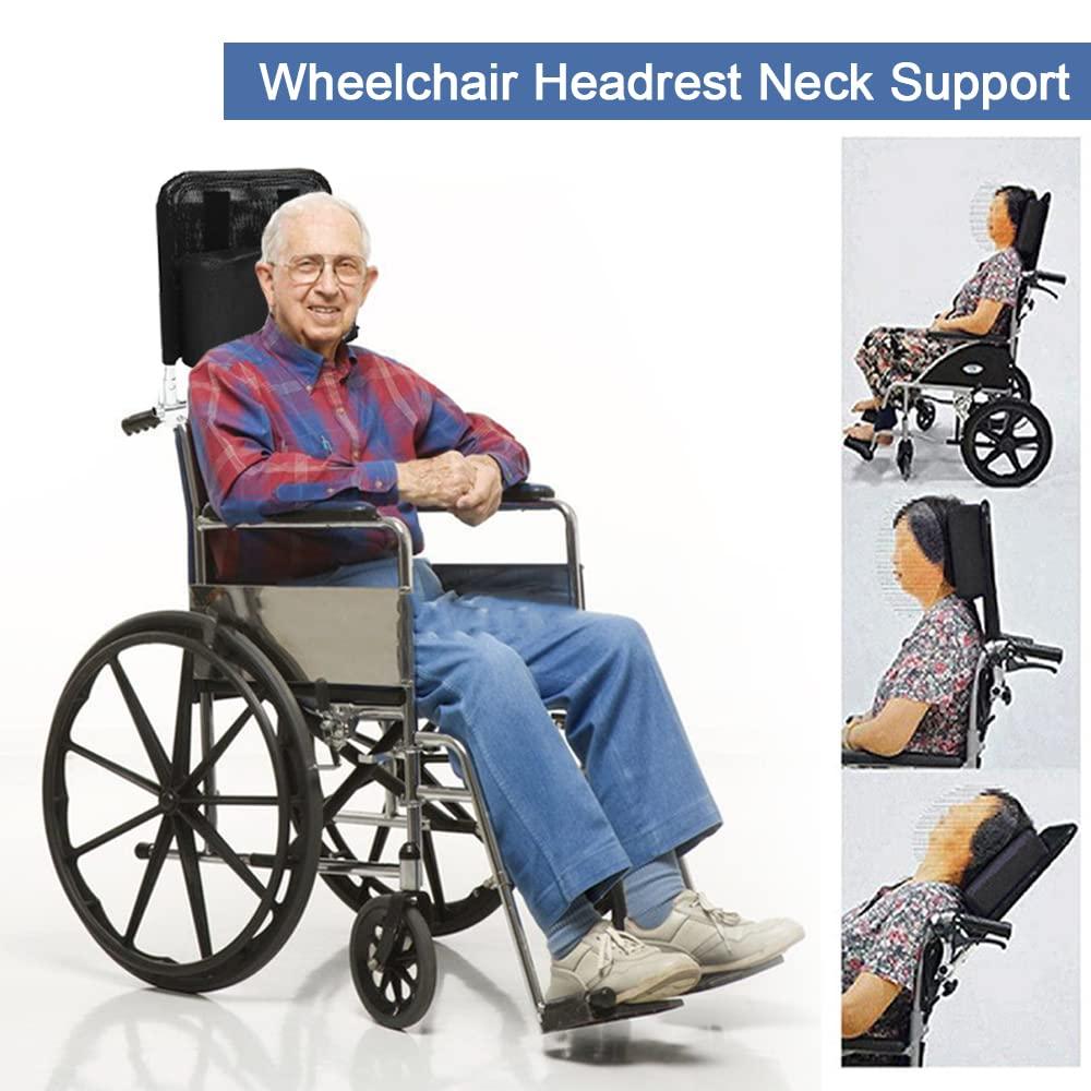 GBH-MED GBH-MED Wheelchair Headrest Neck Support Pillow, Head Backrest Adjustable Heightening Cushion for Elderly, Disabled, Post-op