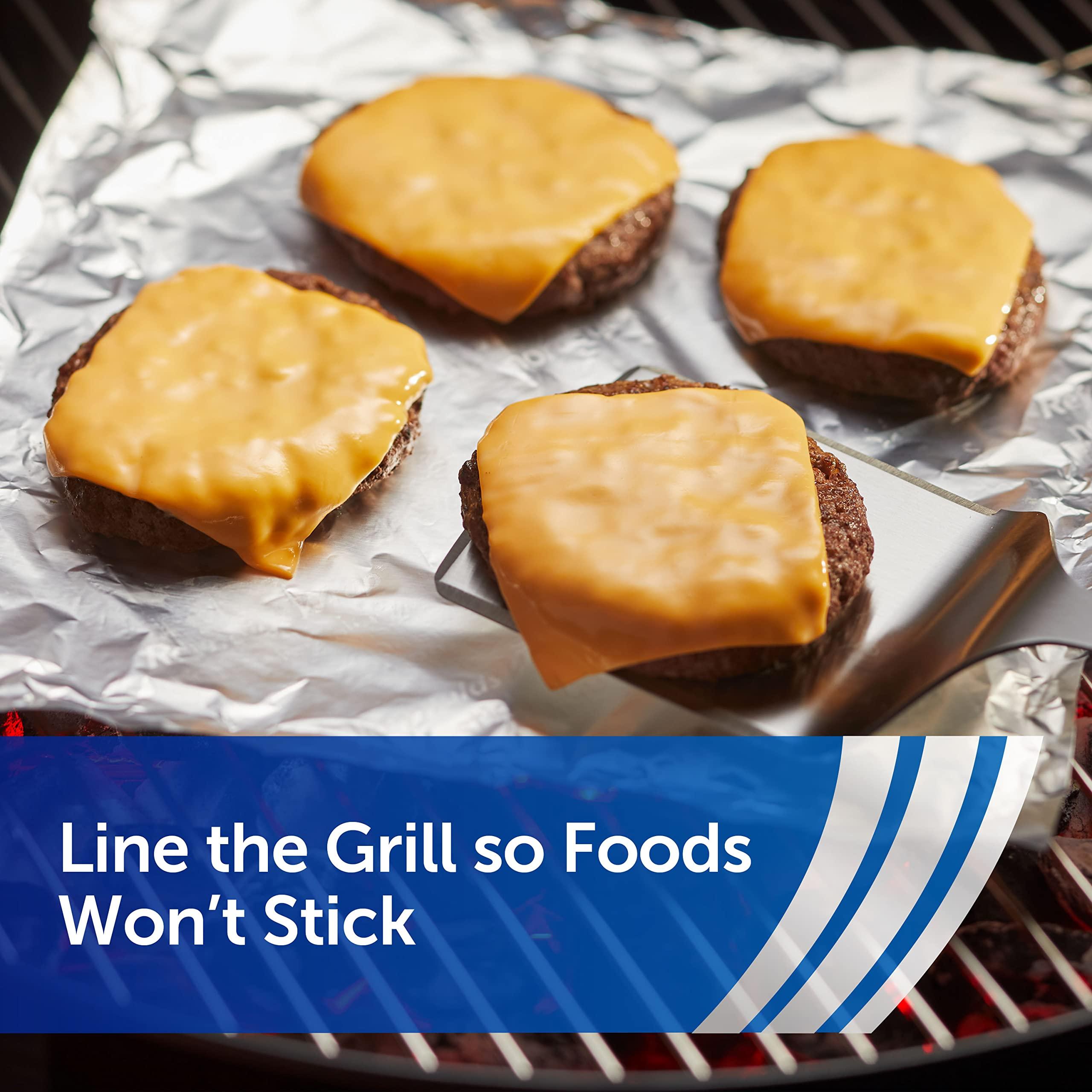 Reynolds Reynolds Wrap Non Stick Aluminum Foil, Nonstick Aluminum Foil Roll, Prevents Food Sticking and Messy Cleanup, Great for Covering Casseroles and Leftovers, 43.33 Yards x 12 Inches, 130 Sq. Ft.