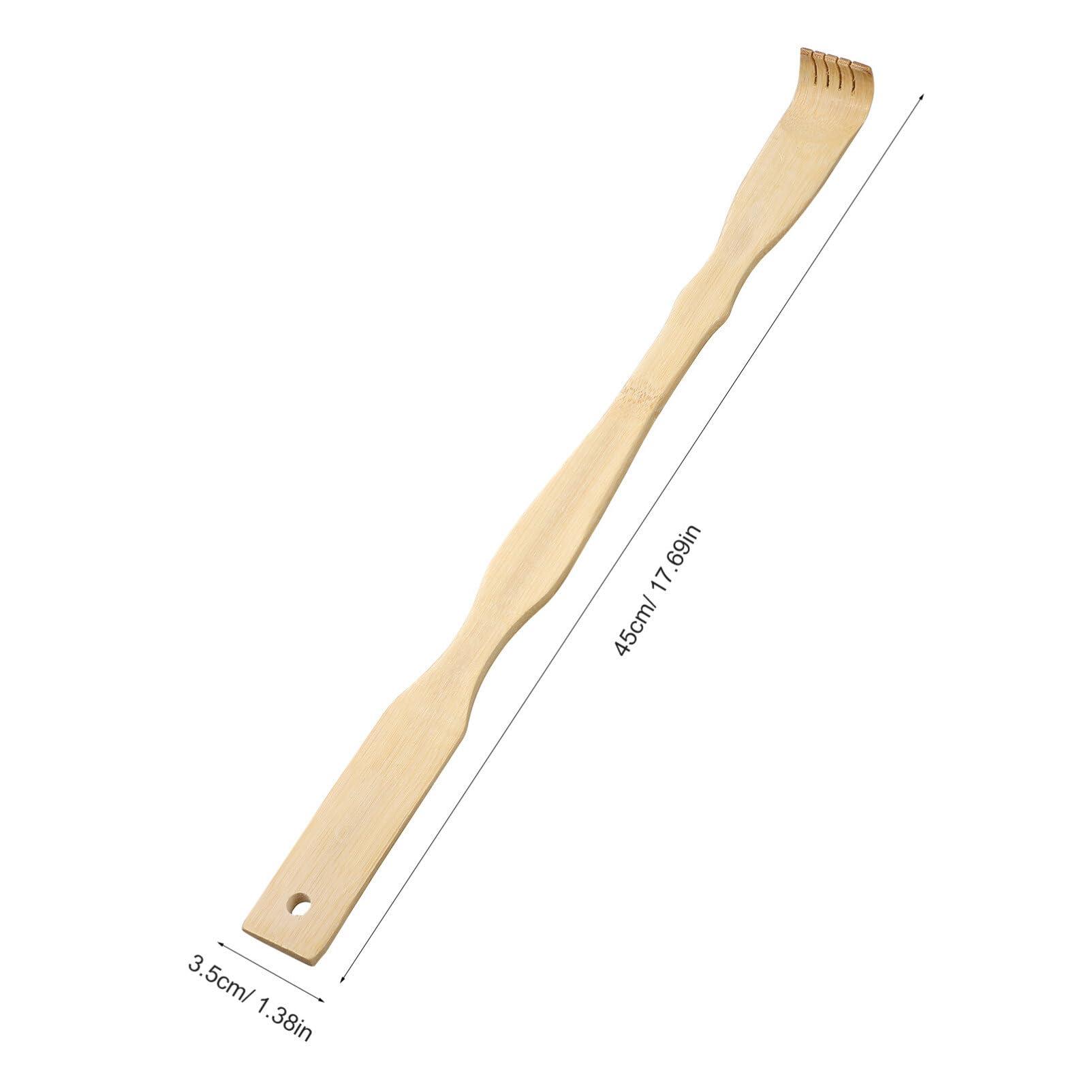 Healifty Healifty Wooden Massager Tool 3pcs Wood Back Scratcher Bamboo Back Scratchers Body Self-Massager Extended Backscratchers Shoe Horn for Self-Treatment Back Itching Relief Body Massage Tools