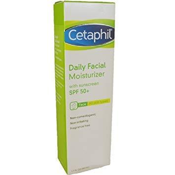 Cetaphil Cetaphil Daily Facial Moisturizer for All Skin Types, SPF 50 1.7 oz (Pack of 2)