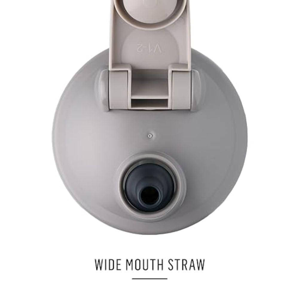 BlenderBottle BlenderBottle Classic Shaker Bottle Perfect for Protein Shakes and Pre Workout, All Pink and Coral & Stay-In-Bottle Reusable Silicone Straws for Shaker Bottles, Black and Blue (2 Pack)