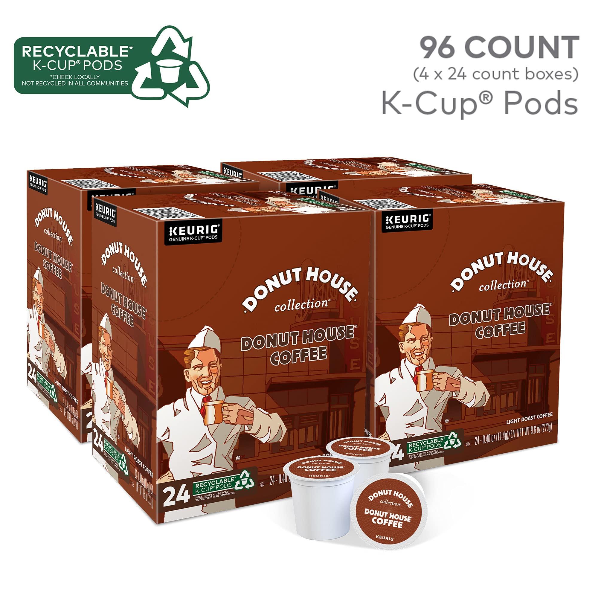 Donut House Collection Donut House Collection Donut House Coffee Keurig Single-Serve K-Cup Pods, Light Roast Coffee, 96 Count