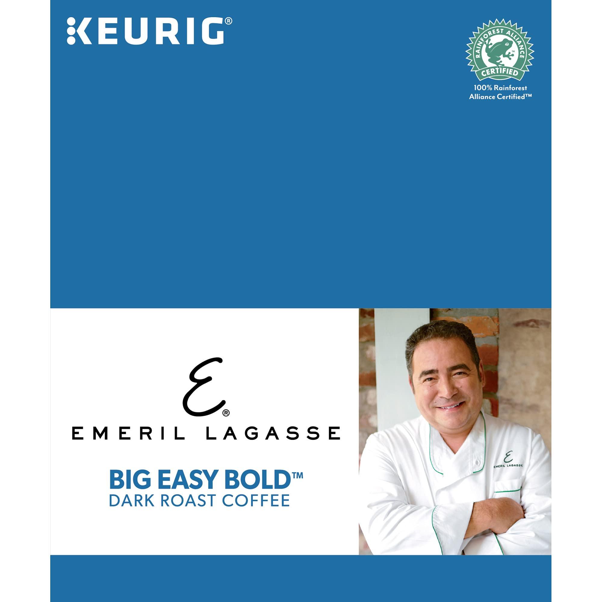 Emeril Lagasse Emeril Big Easy Bold Single-Serve Keurig K-Cup Pods, Dark Roast Coffee Pods, 48 Count (Pack of 2)