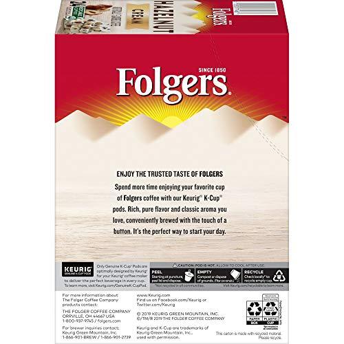 FOLGERS K CUPS Folgers Hazelnut Cream Flavored Coffee, 96 Keurig K-Cup Pods