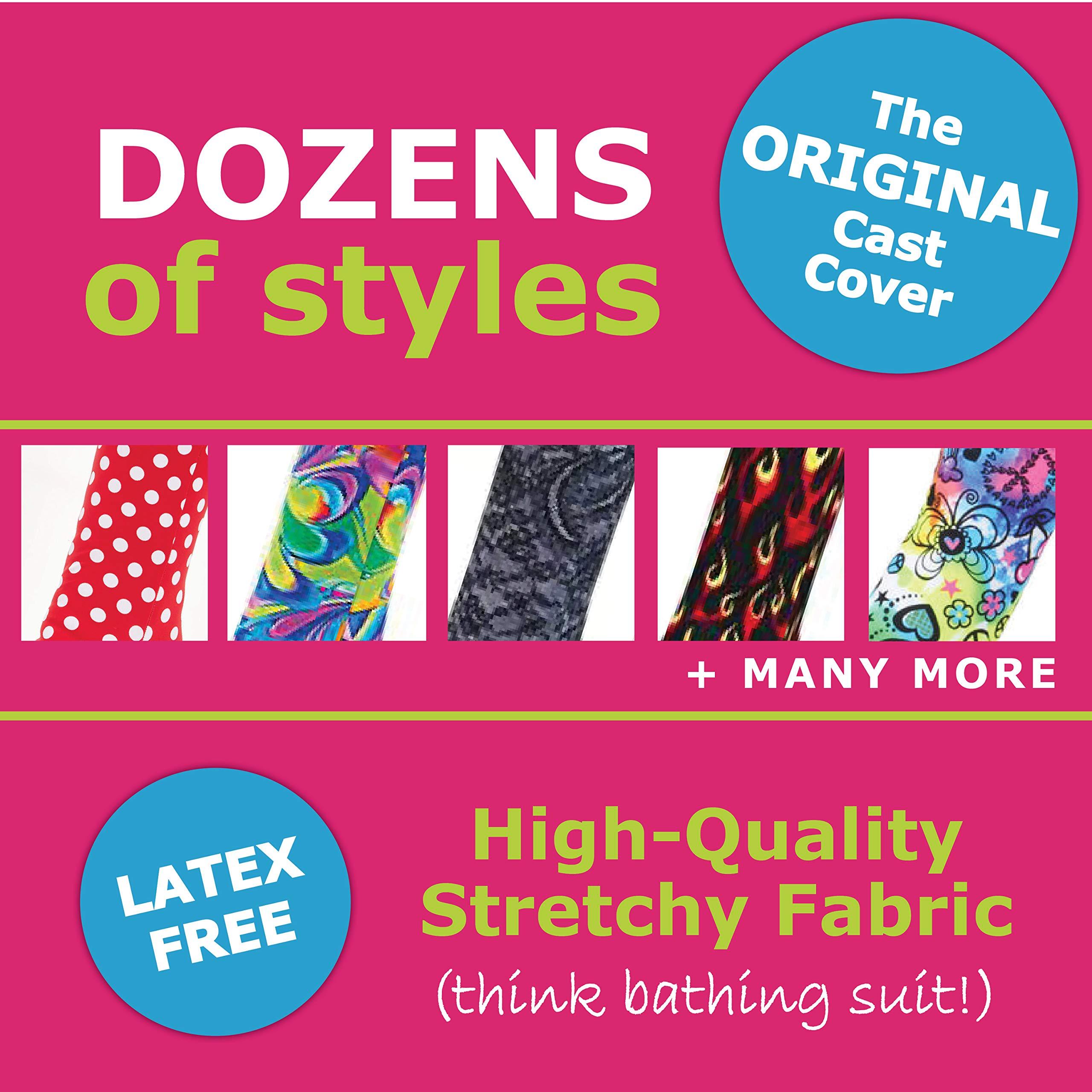 CastCoverz! CastCoverz! Designer Arm Cast Cover - Black - Small Short: 7" Length X 7" Circumference - Removable and Washable - Made in USA