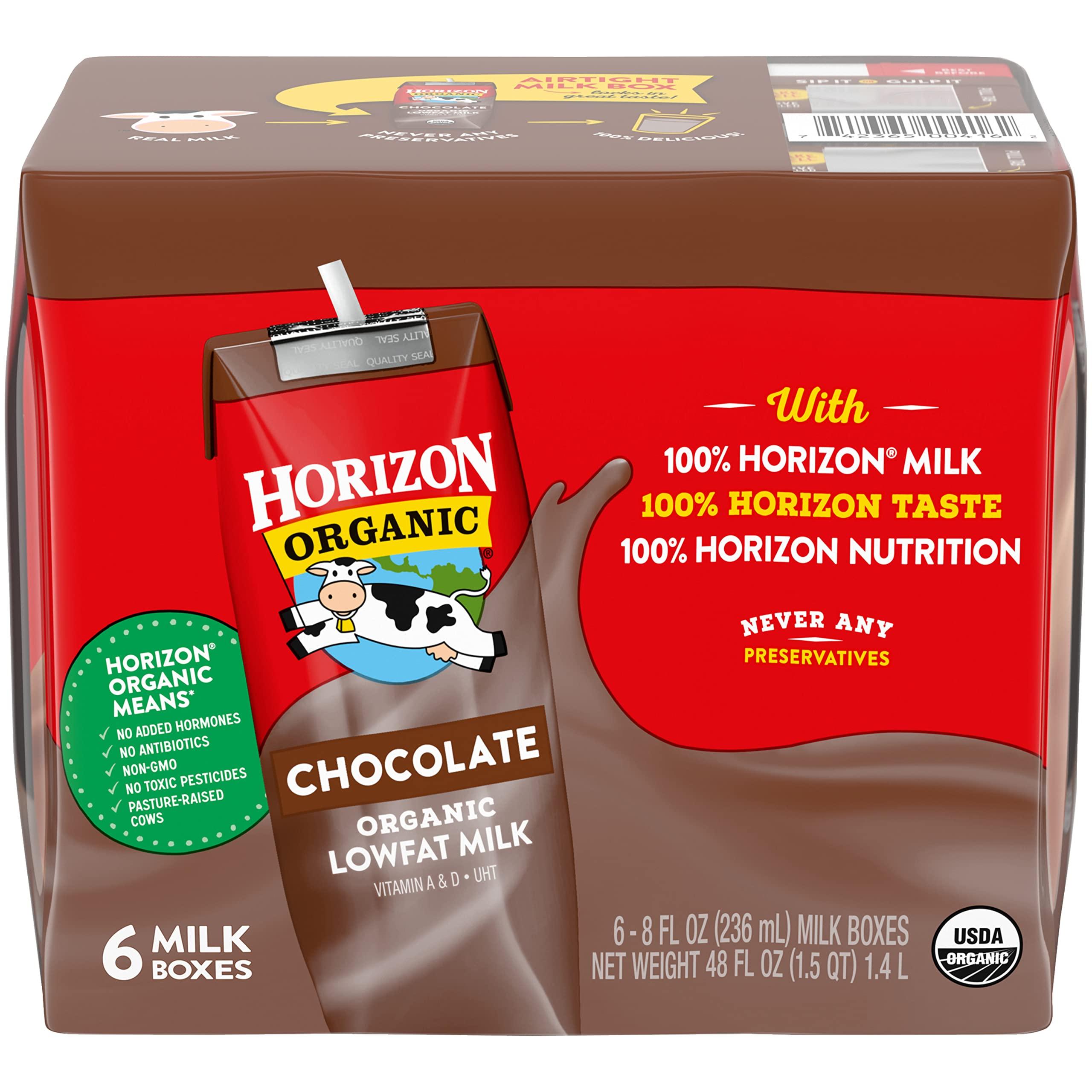 Horizon Organic Horizon Organic Shelf-Stable 1% Lowfat Milk Boxes, Chocolate, 8 Fl Oz, 6 Pack