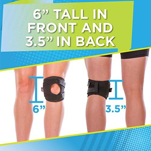 BraceAbility Short Patellar Tracking Knee Brace - Pull-On Running,  Exercise, Athletic Support Stabilizer for Post Kneecap Dislocation,  Tendonitis, Patellofemoral Pain and MCL/LCL Injuries (Small) 