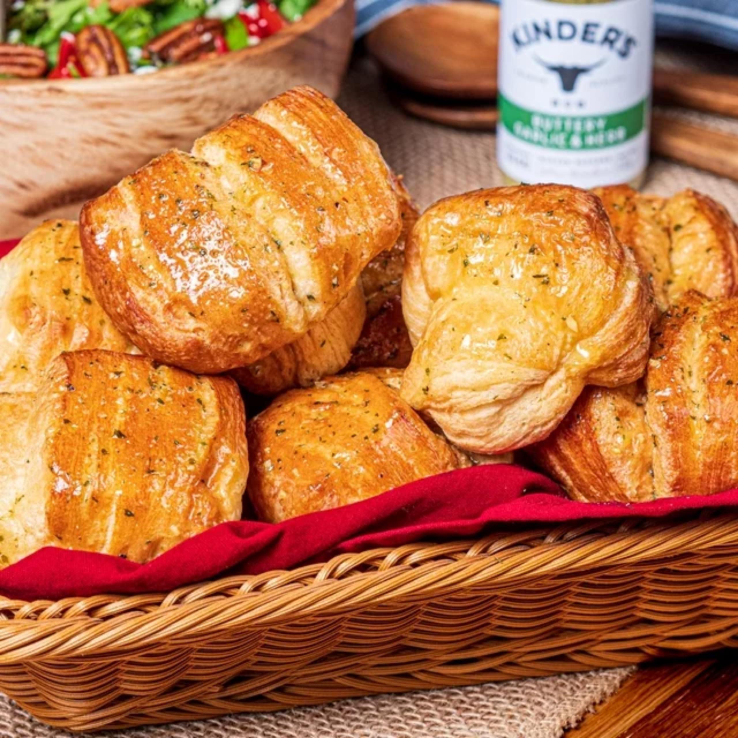 AMCIENT Kinders Seasoning Variety Pack - The Blend, Woodfired Garlic, Buttery Steakhouse, Buttery Garlic And Herb, Caramelized Onion Butter Bundled With Food Pouch And Microfiber Wash Cloth By AMCIENT.