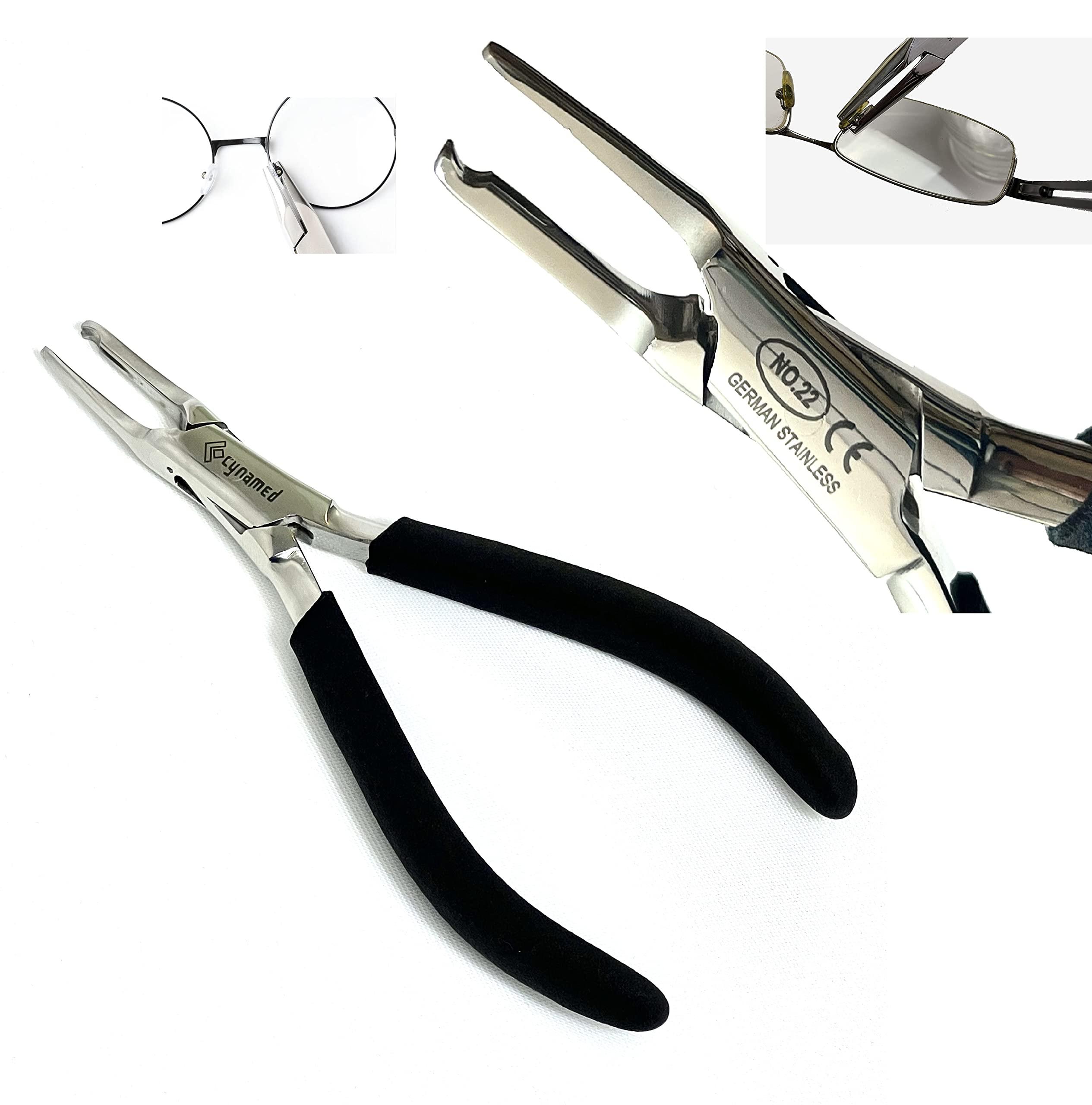 ArtLab Premium -Nose Pad Arm Adjusting Pliers Eyeglass Arms Frame Eyeglasses Nose Pad Remover, Multi-purpose Optical Optician Tool for Glasses Repair Assembling & Adjusting (NOSE PAD PLIER)