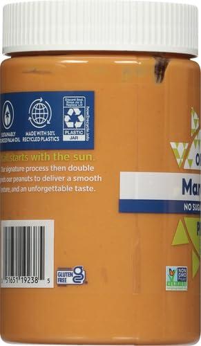 MARANATHA Maranatha Organic No-Stir Creamy Peanut Butter Spread, No Sugar or Salt Added, 16 Ounce (Pack of 2)