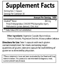 GliadinX GliadinX Digestion of Gluten, Scientifically Proven Support for Strict Gluten-Free Diets for Celiac Disease and Gluten Intolerance, Celiac Safe Supplements 30 Capsules