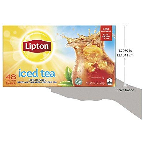 Lipton Lipton Unsweetened Iced Tea Bags, Family Size Zero Calories, 48 Total Bags