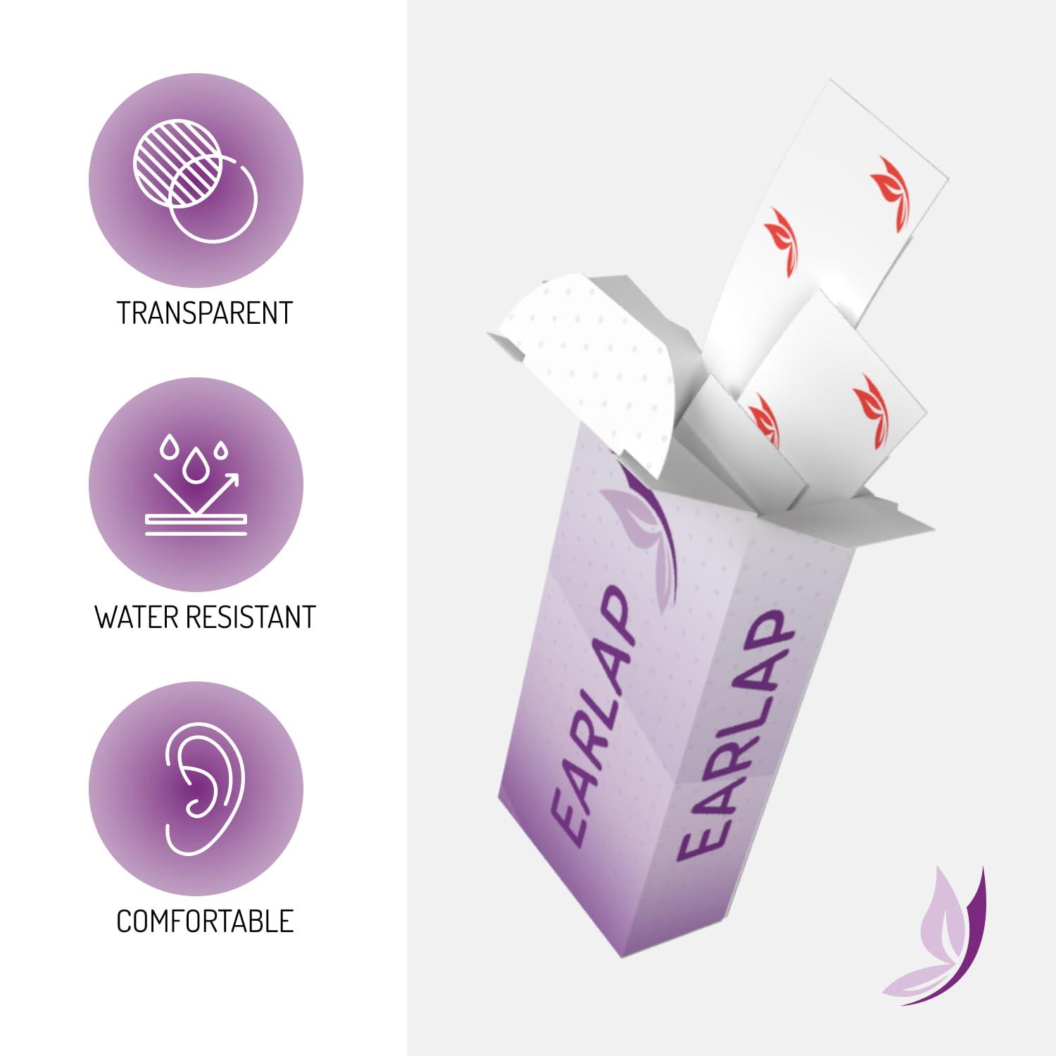 Beauty Tapes EARLAP Ear Corrector, Contain 20 Ear Tape, Solve Big Ear Problem with Ear Stickers by Pinning Back Ears, Cosmetic Aesthetic Correctors for Prominent Ears, Waterproof Ear Correctors Sticks for Adults