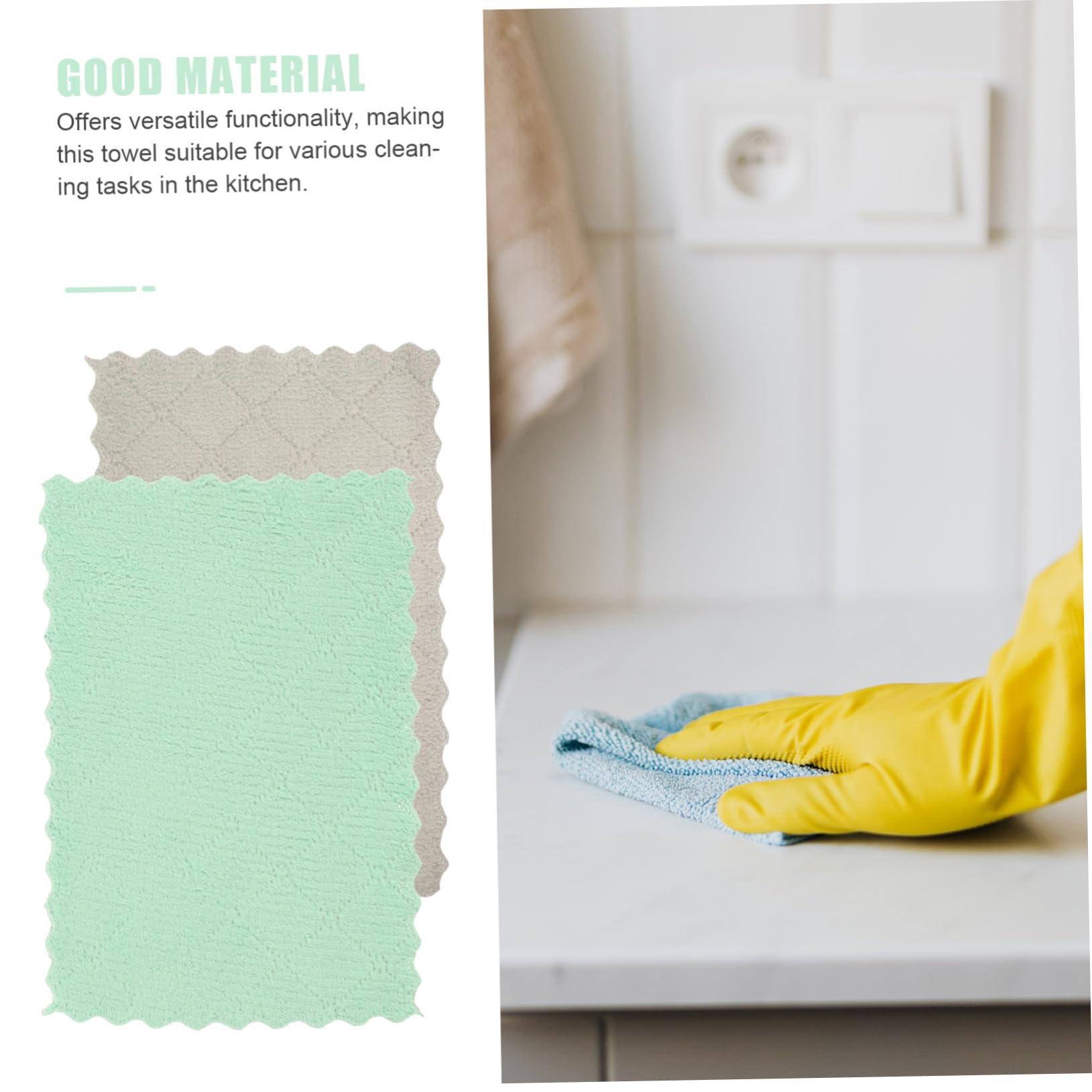 Garneck Garneck 12pcs Dishcloth Dishwasher Dish Cloth Machine Cotton Kitchen Towels Over The Sink Dish Drying Rack Dishware Clean Washcloths Micro Fiber Towels Dish Washing Towels Fiber