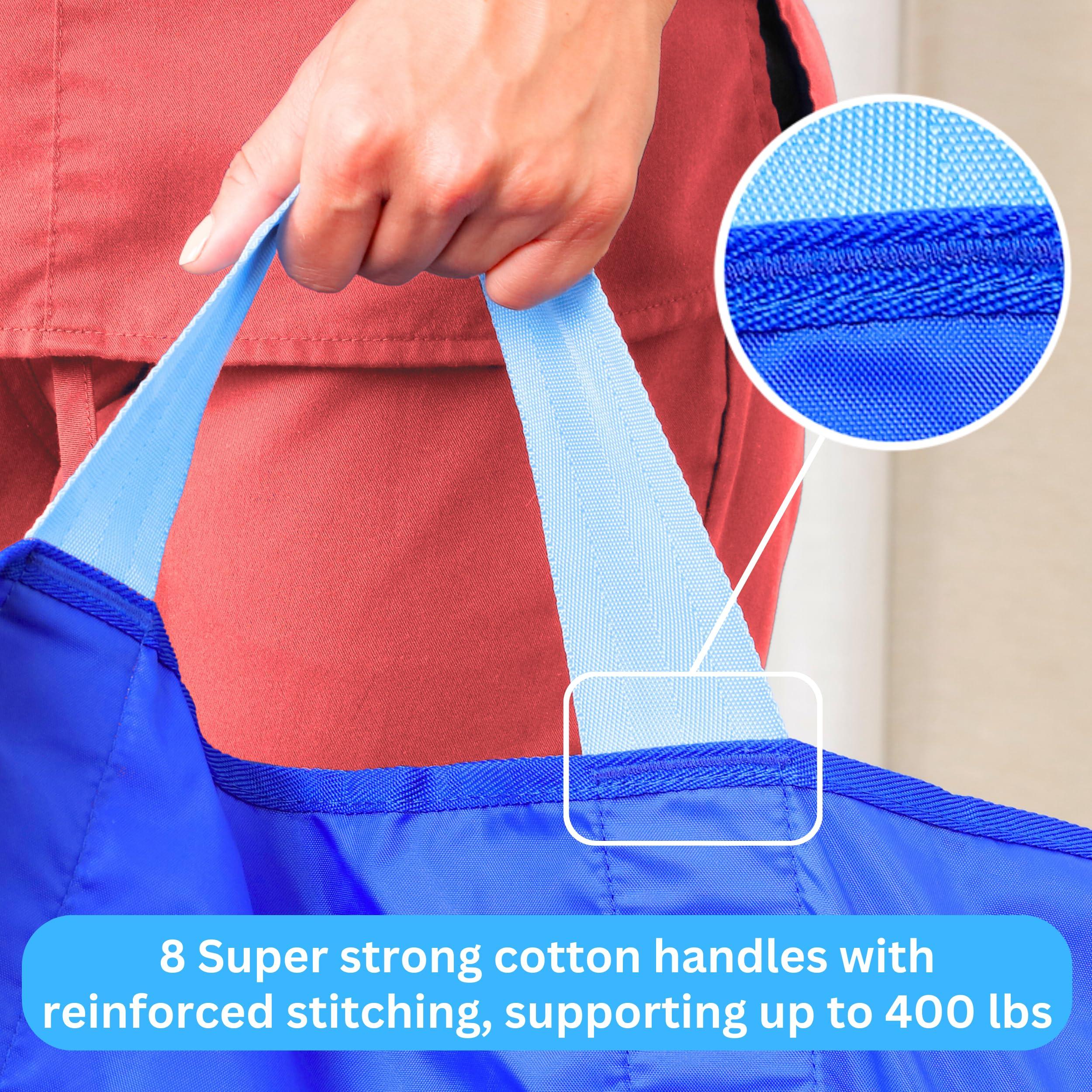 EYRA EYRA Positioning Bed Pads for Elderly, Positioning Bed Pad with Reinforced Handles 48x40, Slide Sheets for Moving Patients, Bed Positioning Pad Designed for Turning, Lifting & Sliding Elderly