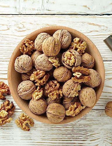 Anna and Sarah Anna and Sarah Walnuts in Shell, Jumbo, Fresh, Buttery Taste, Easy to Crack, California Chandler, Natural Shells, Not Bleached in Box (9 Lbs)