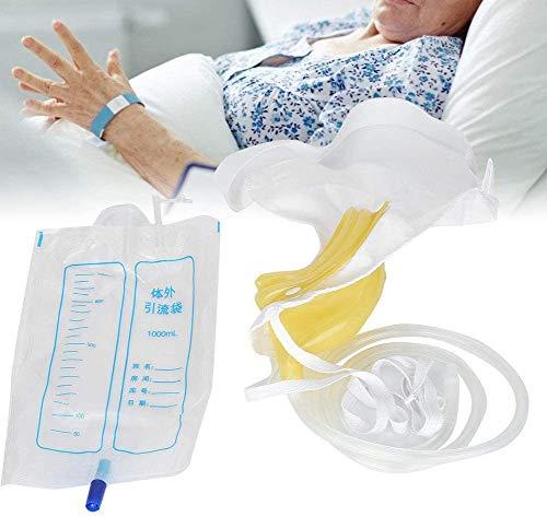 Wytino Urine Catheter Bags, Silicone Urine Collector Wearable Urinal System Can Prevent Backflow-No Spill, No Smell,No Mess (Women Normal Type)