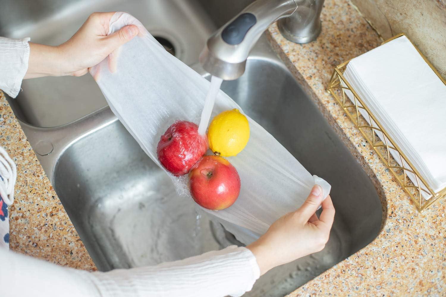 shawberri 400 Paper Towels Cloth-Like Hand Tissue Paper Napkins, Disposable Hand Towels for Bathroom Guests, Disposable Face Towel for Guest, Washcloths or Dinner Napkin, Made in USA, White