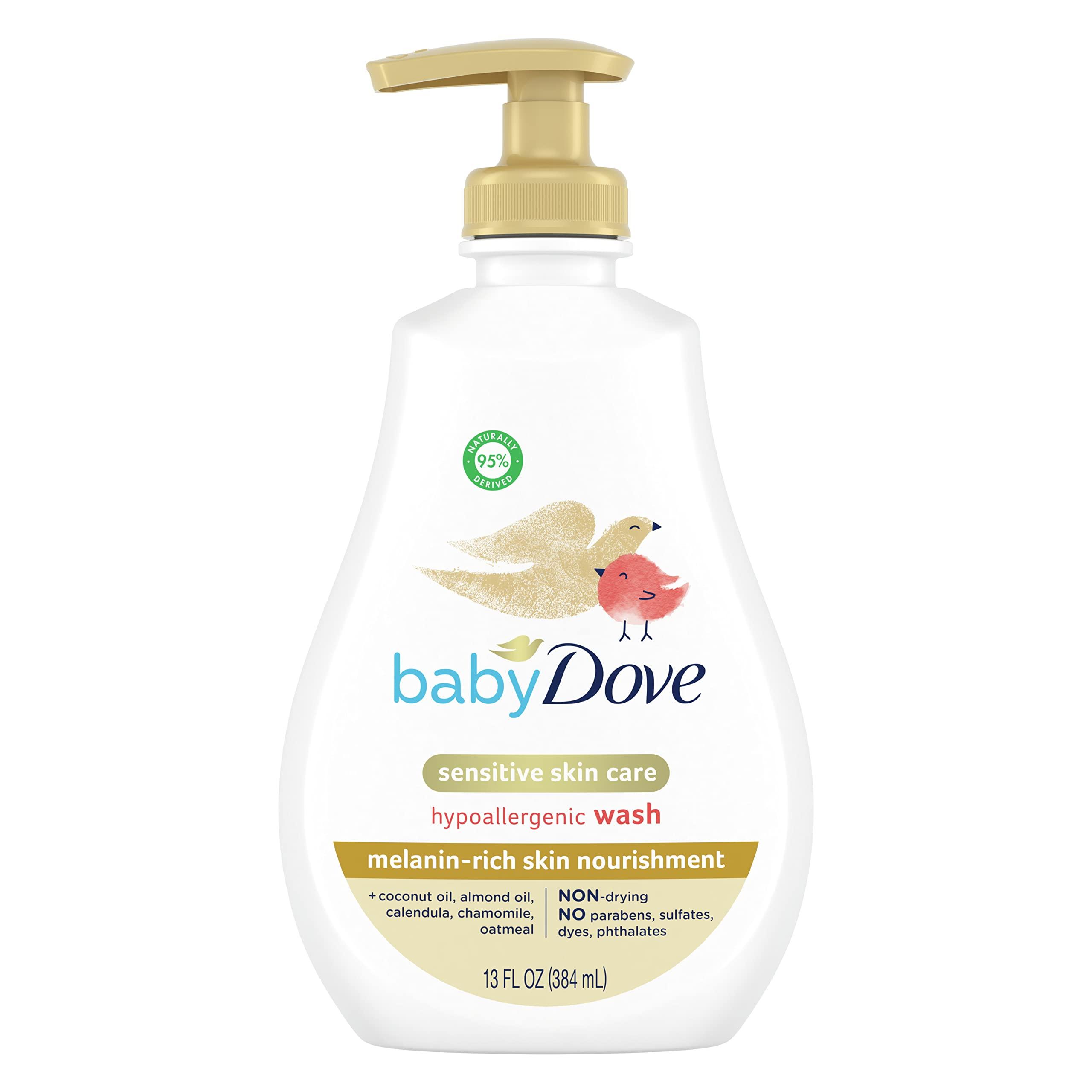 Baby Dove Baby Dove Sensitive Baby Wash For Baby Bath Time Melanin-rich Skin Nourishment Tear-Free and Hypoallergenic 13 oz