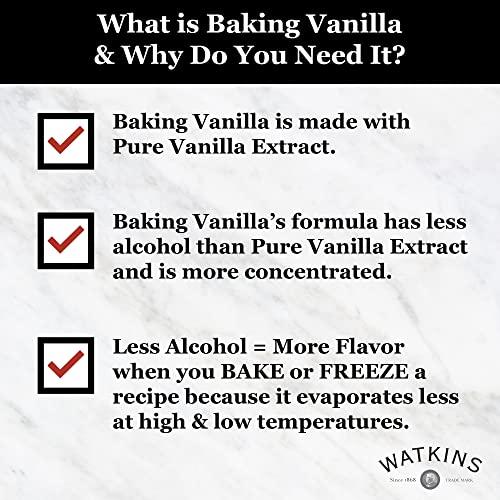 Watkins Watkins All Natural Original Gourmet Baking Vanilla with Pure Extract, 2 fl. oz. Bottle, 1-Pack