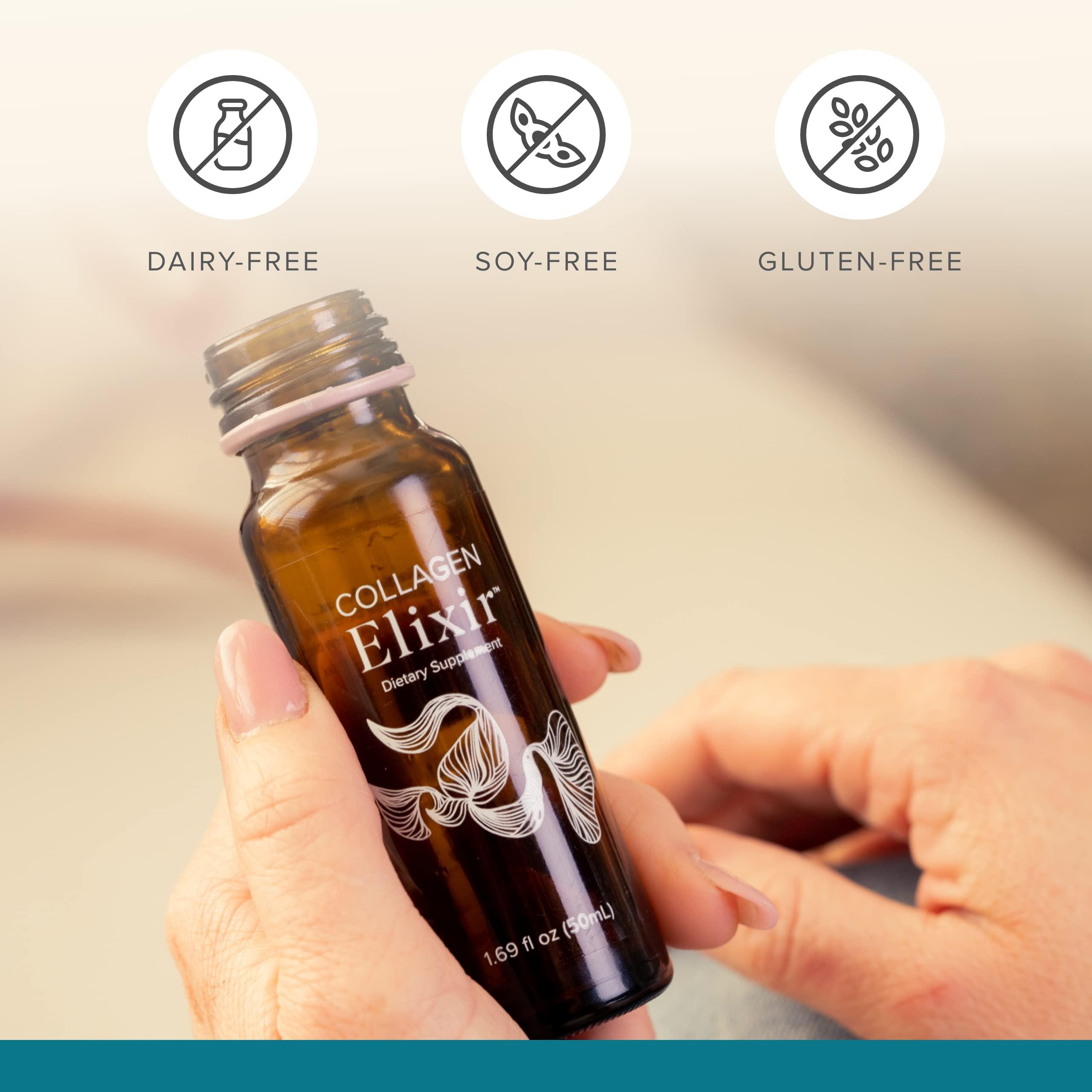 Isagenix Isagenix Collagen Elixir - Drink with Marine Collagen Peptides - Support a Youthful Appearance with Vitamin C, Zinc & Biotin - 50 mL