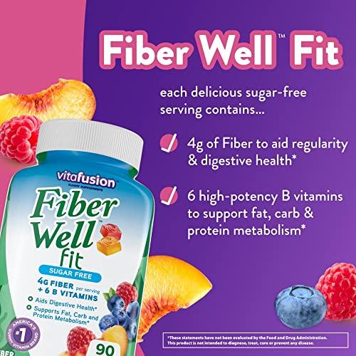 Vitafusion Vitafusion Fiber Well Fit Gummies Supplement, 90 Count (Packaging May Vary)