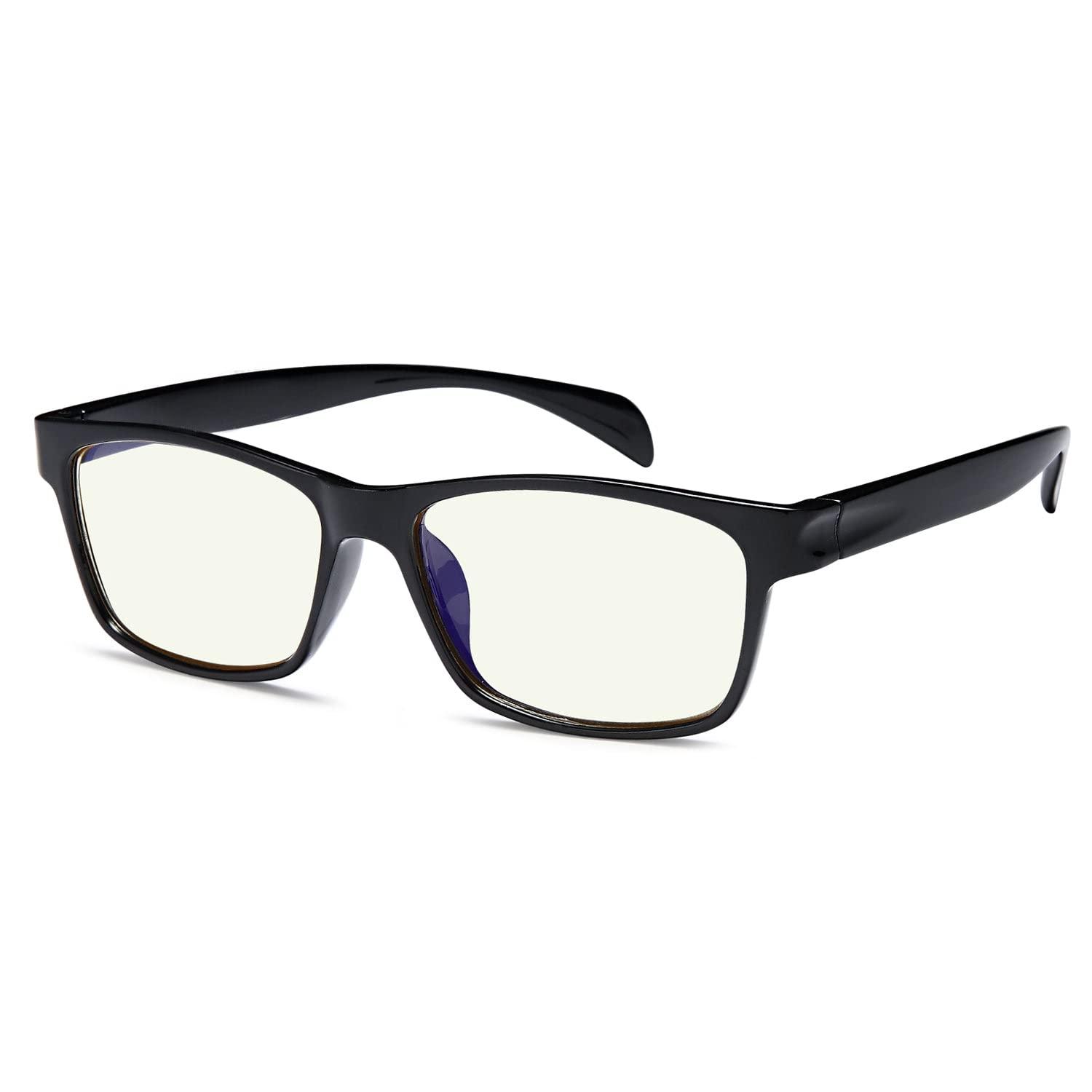 GAMMA RAY OPTICS Gamma Ray Computer Blue Light Blocking Gaming Reading Glasses w/ Amber Tint and Anti Glare UV Digital Eyestrain
