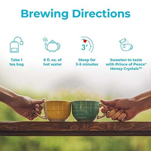 Prince Of Peace Pack of 3 x Prince of Peace Natural Premium Peony White Tea - 100 Tea Bags