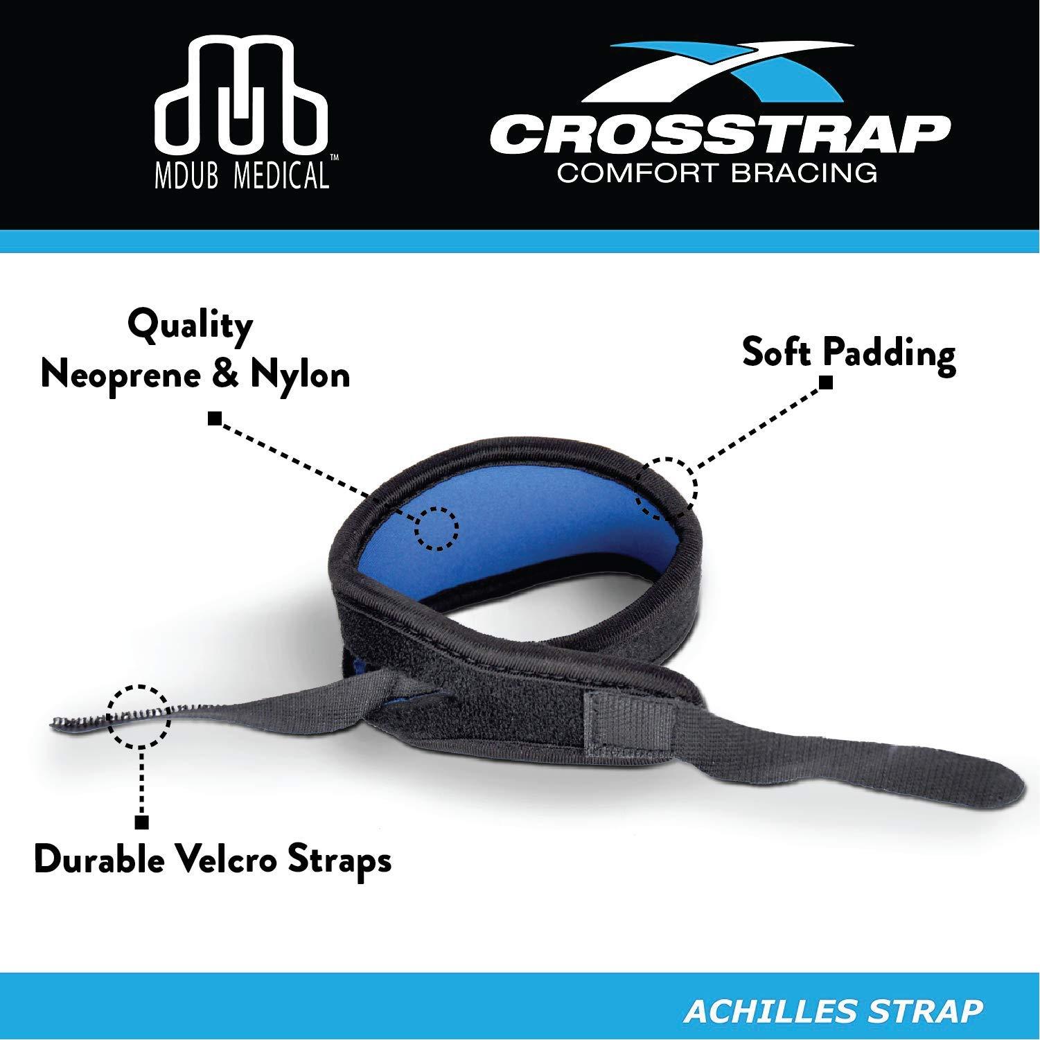 CROSSTRAP CROSSTRAP Shin Splint Support Strap | Adjustable Neoprene Shin Splint & Leg Compression Support Strap | for Strains, Injuries, Pain, Pulled Muscles, Torn Calf | for Men & Women | 1 Strap (Small)