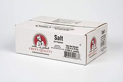 Chef's Quality Chef's Quality Individual Salt Packets - Portable Salt Packets - OU-Kosher (3000 Salt Packets)