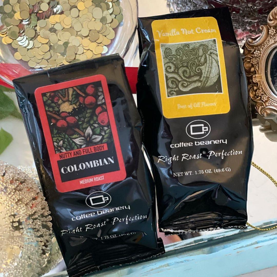 Coffee Beanery Colombian Specialty Coffee | 1 bag - 1.75oz Try Me Size Coffee Sampler | Medium Roast