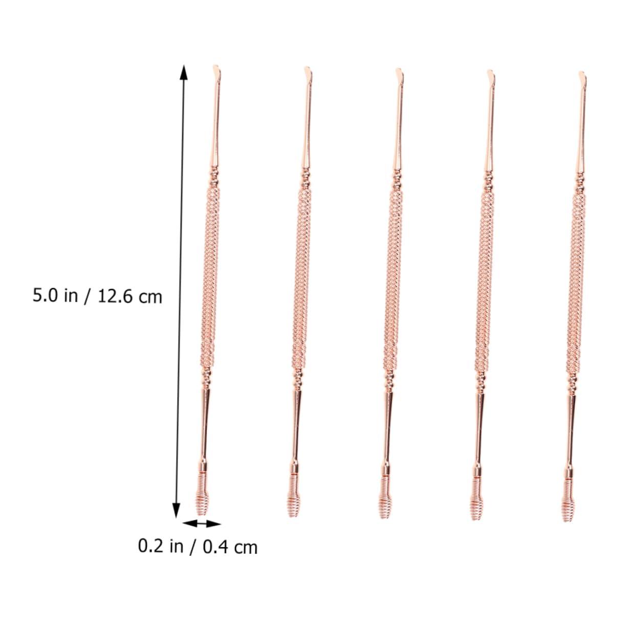 Healeved 5pcs Ear Spoon Earwax Removal Tool Ear Cleaner Ear Picking Spoon Earwax Spoon Ear Wax Removal Tool Clean Tool Home Earpick Ear Clean Accessory Wax Curette Earwax Cleaning Tool