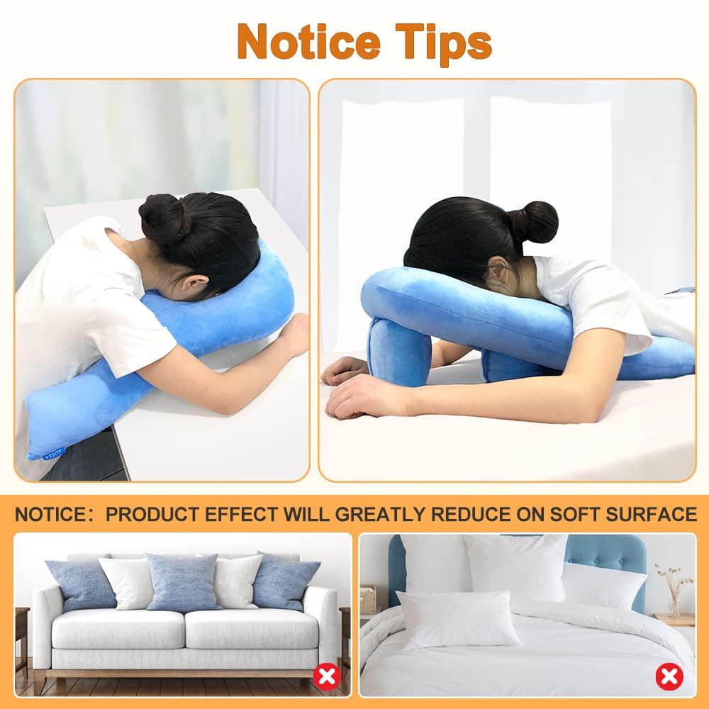 AOSSA Face Down Pillow for Sleeping After Eye Surgery Head Positioning Prone Pillow for Massage Napping Tanning Pillow with Face Hole Doughnut Bed Cradle Cushion Detached Retina Vitrectomy Recovery