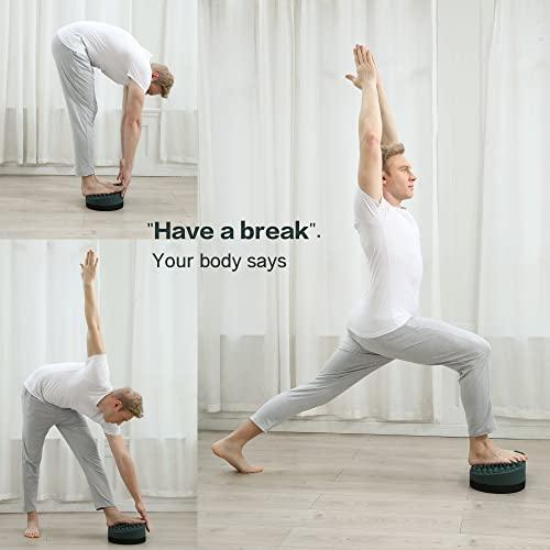 DIKDOC Dikdoc Foot Rest for Under Desk at Work, Home Office Foot Stool, Ottoman Foot Massager for Plantar Fasciitis Relief, Soft Silicone Footrests, Anti-Fatigue Fidget Toy (Eucalyptus)