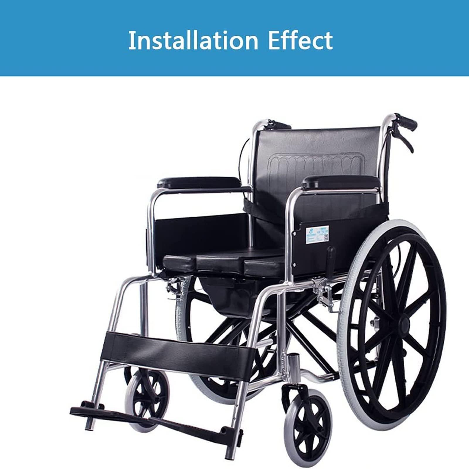 BITWIT BITWIT 24inch Wheelchair Wheel Replacement, Specification: 24 x 1 3/8, Wheelchair Rear Wheel Accessories, Non-Inflatable Solid Tire, Nylon Hub, Bearing: 12mm (Size : 24inch/60cm(1 Count))