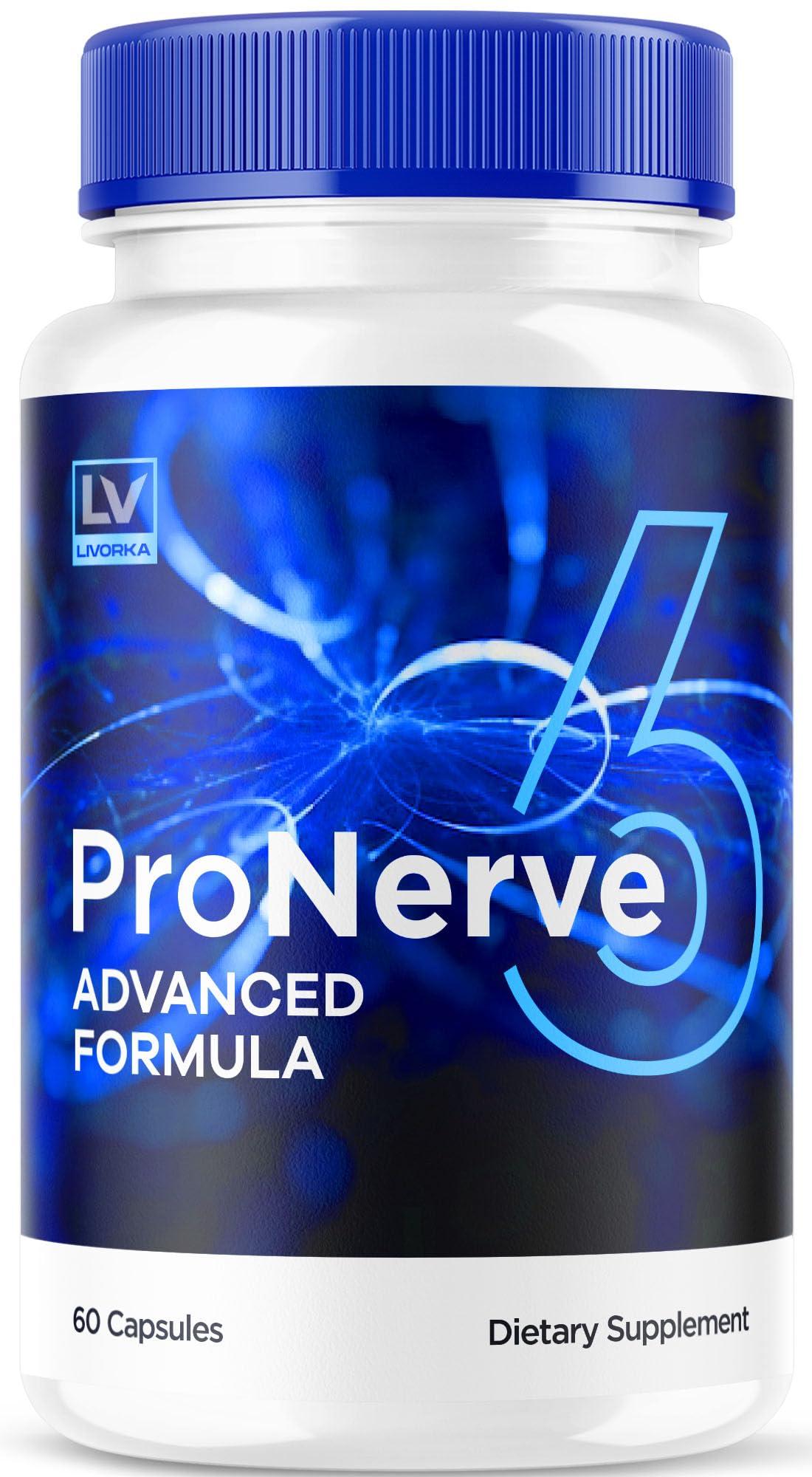LIVORKA Pronerve 6, Pronerve6 Capsules, Pronerve 6 Reviews, Pronerve 6 Nerve Health Support, Pro Nerve 6 Pills, Pro Nerve6, Pronerve 6 Advanced Formula Capsules, 60 Capsules for 1 Month
