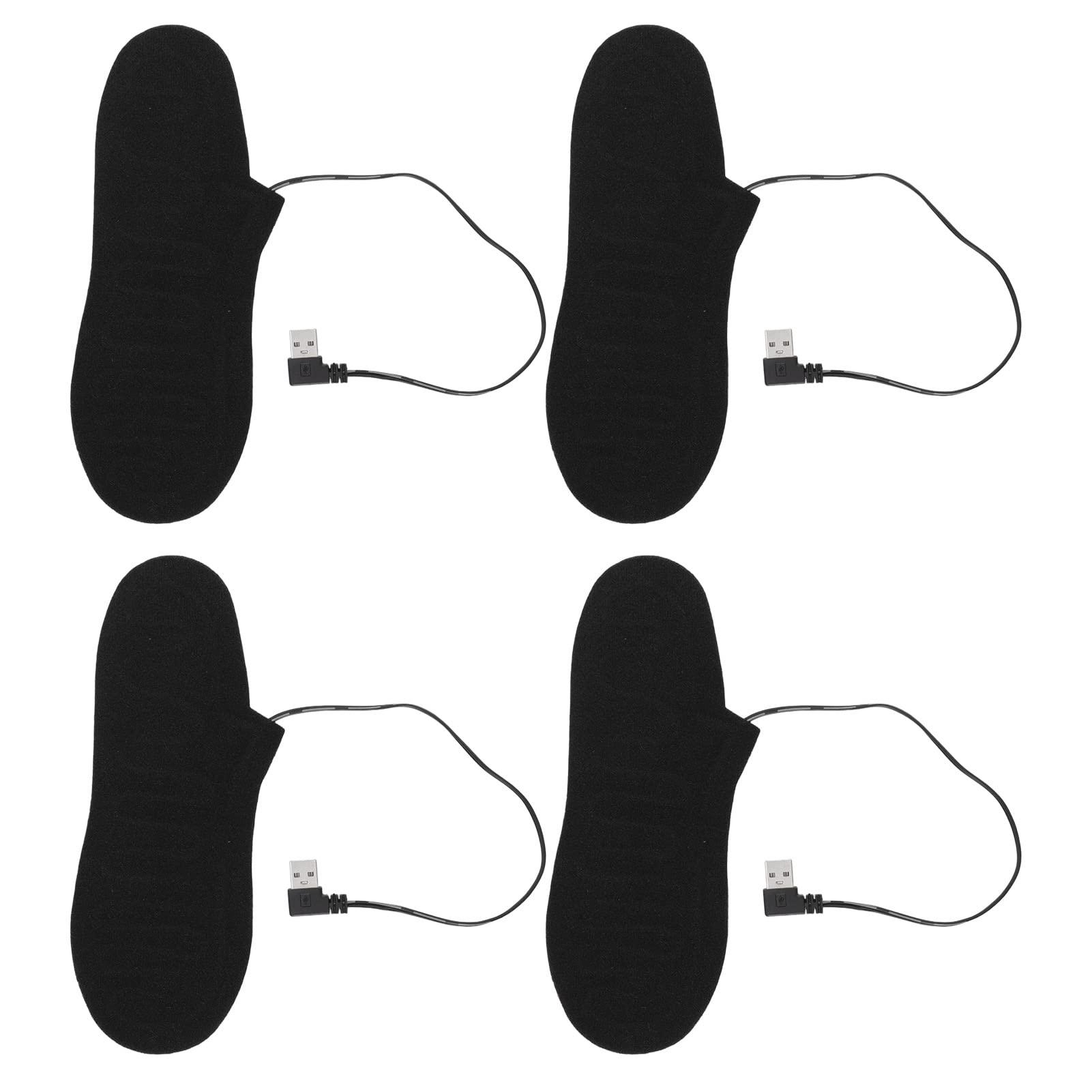 Walfront Electric Heated Insoles Foot Heated Insoles, Electric Heated Insoles Warmers for Men and Women Rechargeable, Heating Shoe Inserts, High Temperature