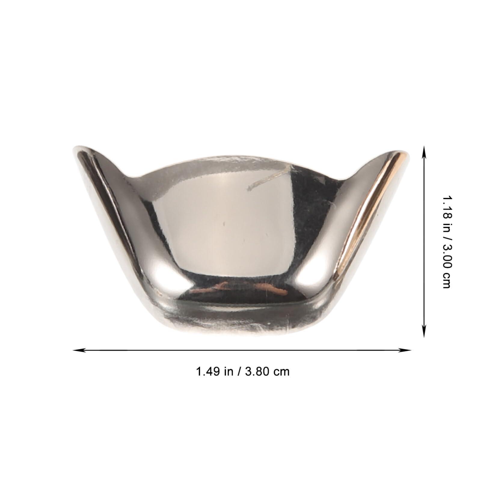 Abaodam 3 Pairs boots decor shoes shoe tip protections shoe tip covers boot protector boot toe guards shoe toe protector High heel metal sleeve Accessories shoe cover invisible