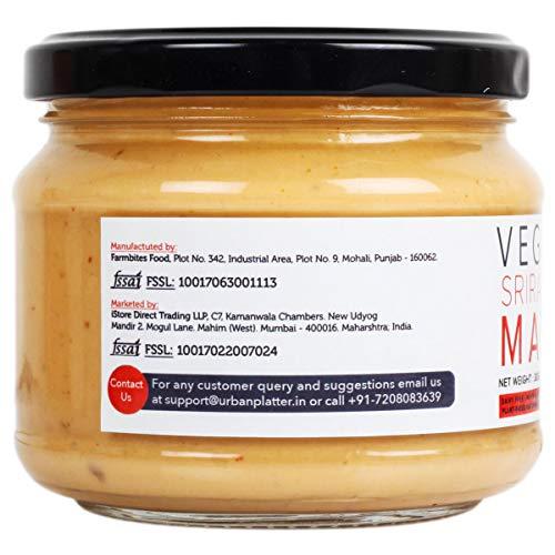 Urban Platter Urban Platter Vegan Sriracha Mayo, 300g / 10.6oz [Dairy-free Mayonnaise, No Palm Oil, No Trans-fat]