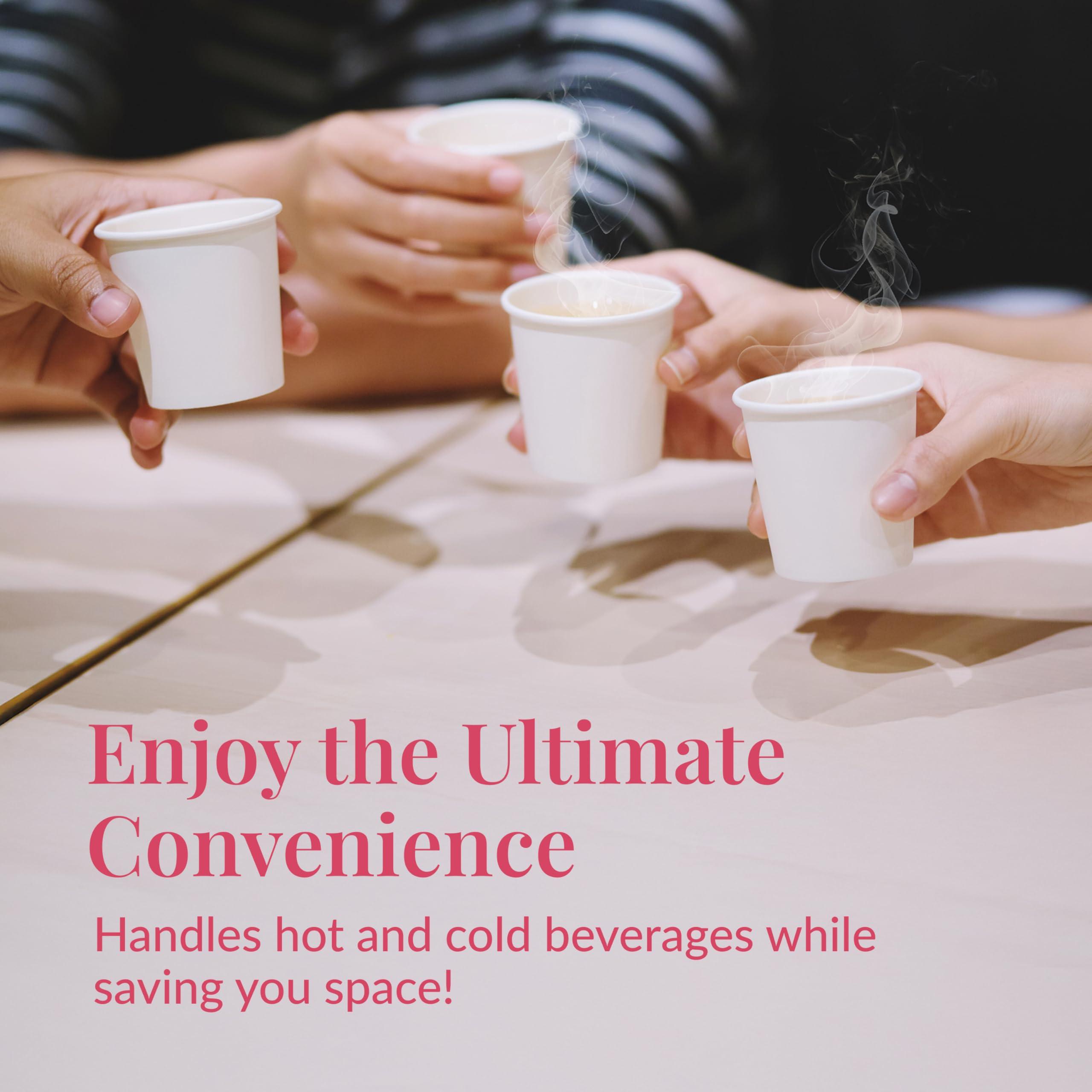 Prestee Prestee 500 Pack 3oz Paper Cups - Disposable Paper Cups, Paper Coffee Cups for Espresso Hot Cups, Disposable Mini Bathroom Cups, Disposable Mouthwash Cups, Small Snack Cups for Water, 3 oz Paper Cups