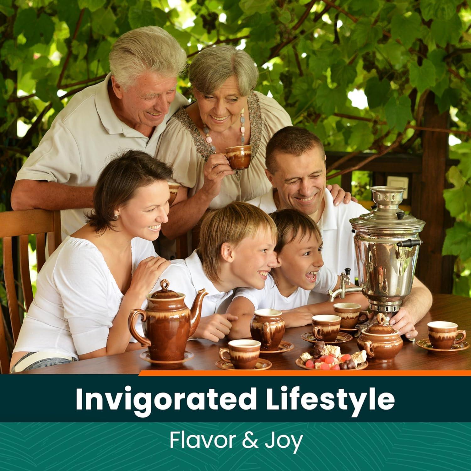 Herbaly Herbaly Glucose Functional Tea - Vitality & Wellness - Gymnema Sylvestre, Ceylon Cinnamon, Bitter Melon, Dandelion Root, Fenugreek - Daily Teas - Organic Plant-Based Tea Bag Pyramids - 30 ct