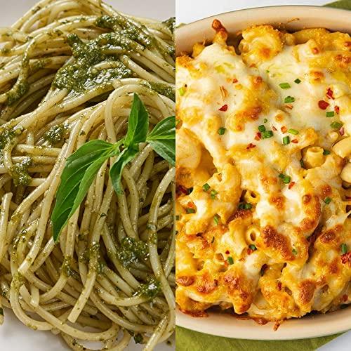 Fiber Gourmet Fiber Gourmet Pasta Variety Pack, 1 8oz Box Each of Spaghetti, Rotini, Penne, Elbows, Low Calorie & Fiber-Rich Pasta Bulk, Made in Italy, Non-GMO, Kosher, Vegan (4-Pack)