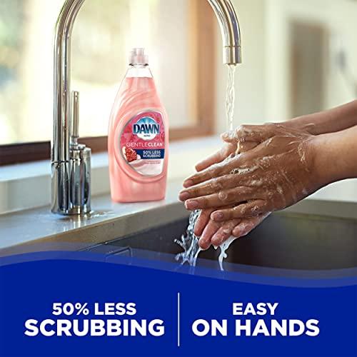 Dawn Dawn Ultra Gentle Clean Dishwashing Liquid Dish Soap, Pomegranate & Rose Water Scent, 24 fl oz