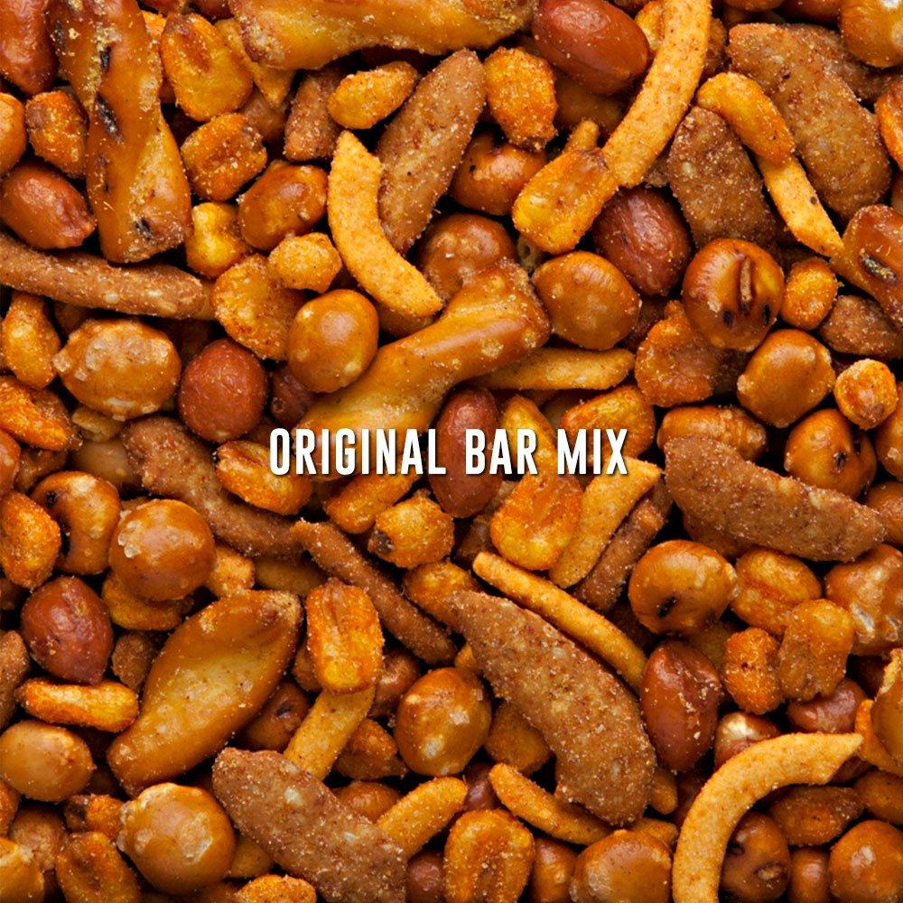 BEER NUTS BEER NUTS Original Bar Mix - Pretzels, Cheese Stix, Sesame Stix, Insane Grain - Beer Bottle Bags 12 Pack Box - 1.125oz Individual Bags