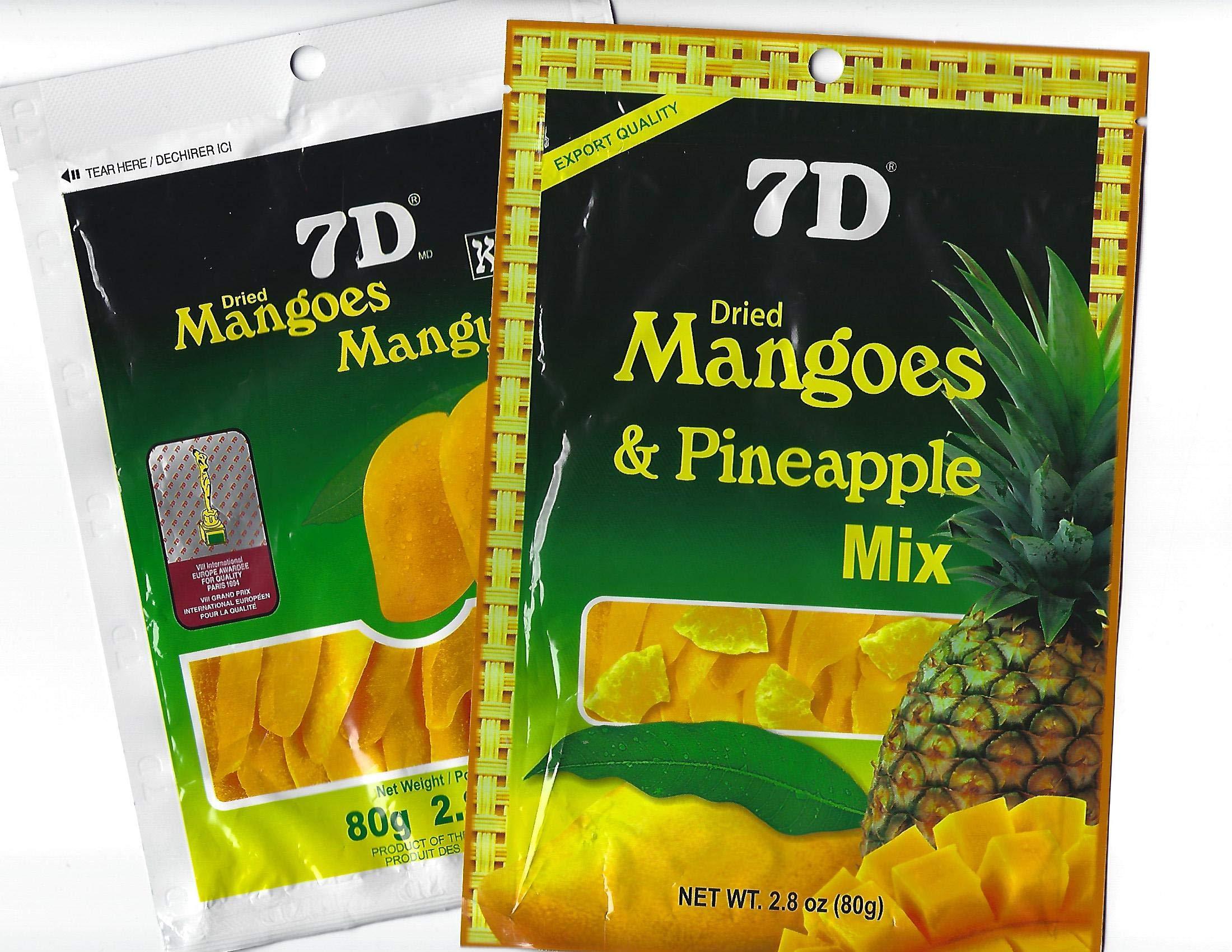 7D 7D Dried Mango Pineapple 5 Pack